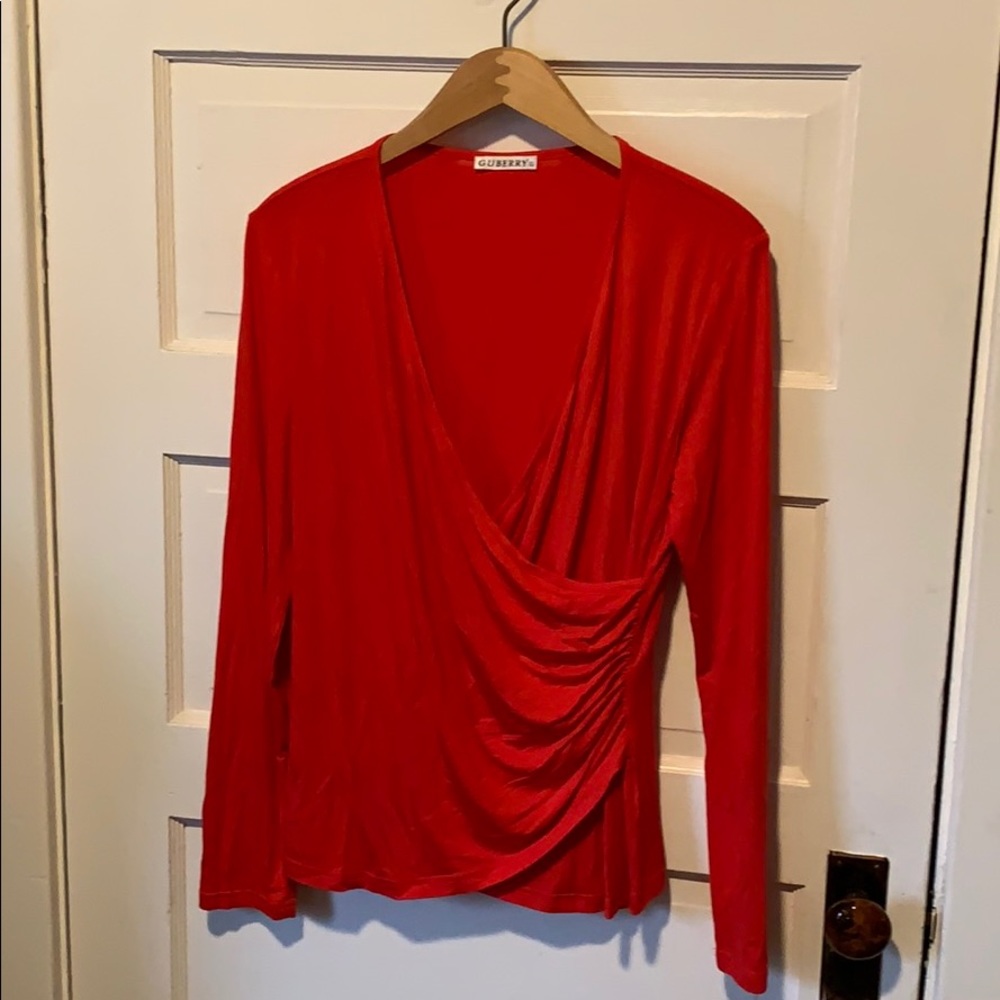 Woman’s Large Red Guberry Top